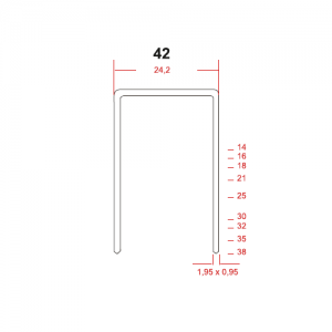 Spona typ 42 (bal.4680ks)