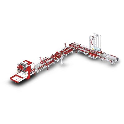 Complete palletizing line